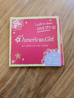 American Girl Charm Box in Bright Pink with Lime Trim